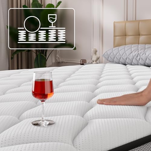 Saltea cu arcuri individuale BedStory 160x200 cm, 31 cm grosime, ortopedica, fermitate H3/H4, alba
