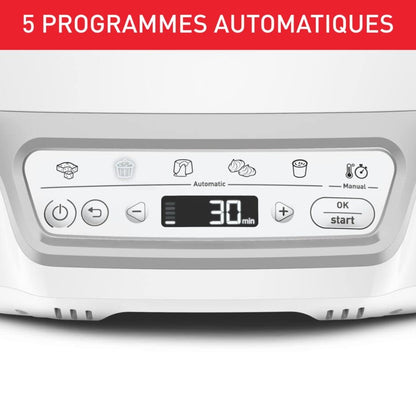 Aparat pentru prajituri Tefal Cake Factory Delices KD812110, argintiu, 5 programe automate si mod manual