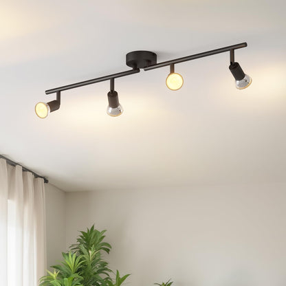Spotlight plafon LVWIT 4 Way GU10 40W, alb, metal