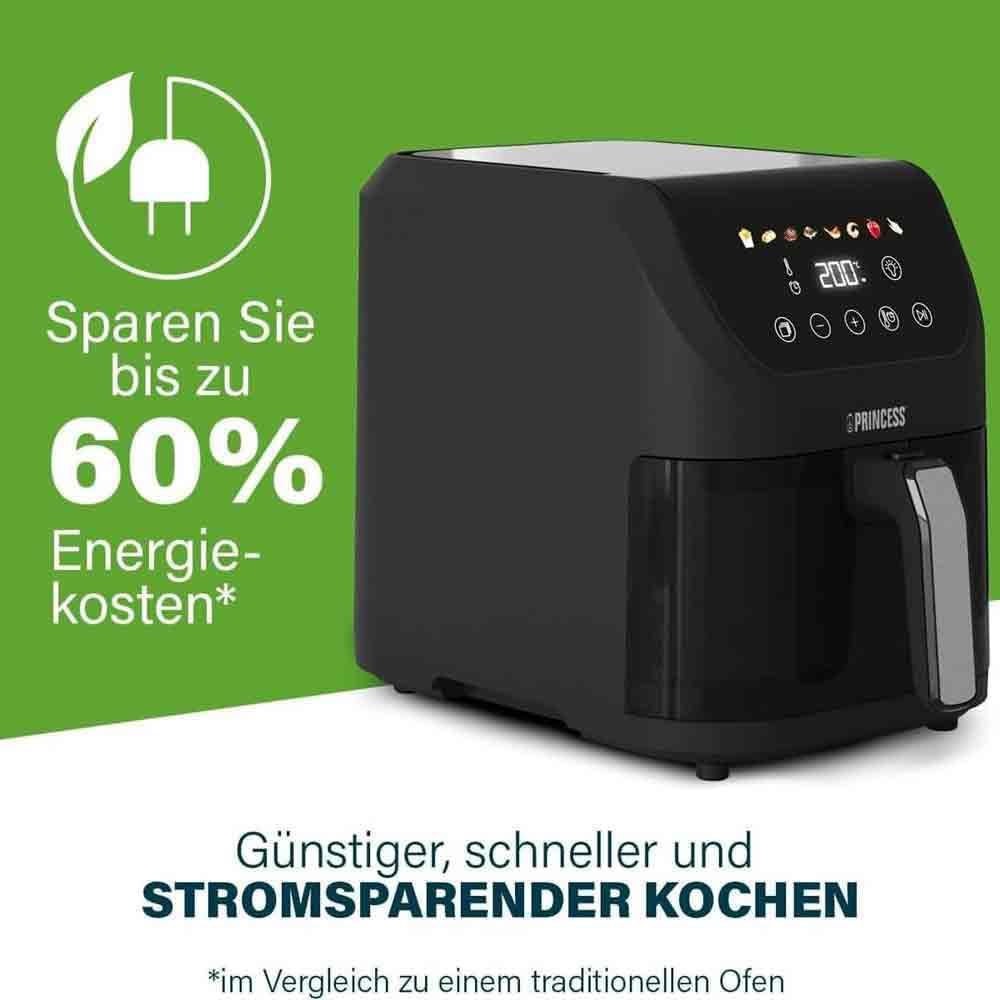Friteuza cu aer cald Princess Slim 5.5 l, 1500 W