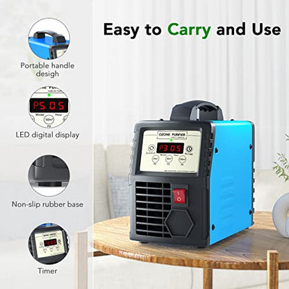 Generator de ozon FELLAT O3, purificator aer 10000 mg/h, capacitate mare cu temporizator, pentru garaj, hotel, dormitor si auto