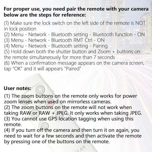 Trepied wireless AODELAN pentru Sony ZV-E10,ZV-1,ZV-1 II, ZV-1F, a6100, a6400, a6600, a7 III, a7R III, a7R IV, a9, a9 II, telecomanda Bluetooth