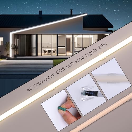 Banda LED COB 20m 4000K IP65 288LED/m 180W - Natural White