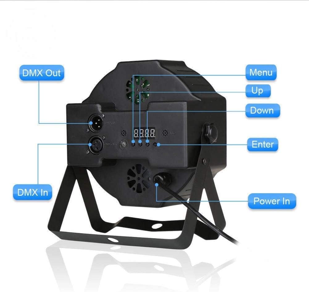 Set lumini scena UKing 1082X4EUB 72W RGB DMX cu telecomanda