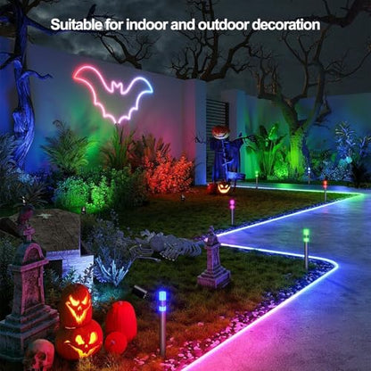 Banda LED Neon 15m RGB + APP + Telecomanda, IP65, 1080 LED-uri
