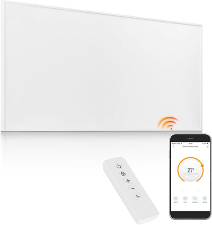 Incalzitor cu infrarosu XNATURE 1000 W cu WiFi, termostat, telecomanda, montare pe perete sau podea