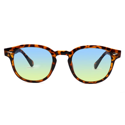 HWYYLX Retro Oval Polarized Sunglasses For Men Women, Vintage Depp Style Round Sunglasses, Fashion UV400 Protection Tinted Lens Carnival Sun Glasses