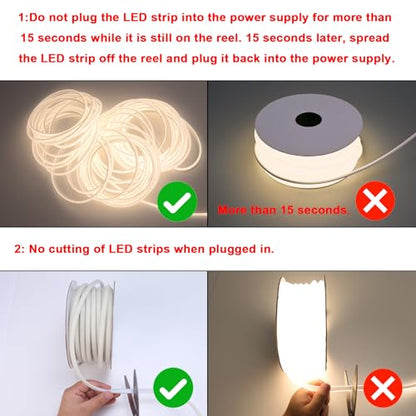 Banda LED COB 20m 4000K IP65 288LED/m 180W - Natural White