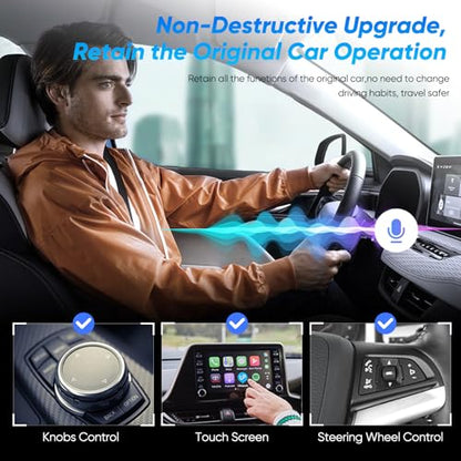 LORESJOY Adaptor CarPlay Wireless - iOS 9+ - conectare fara cablu rapida