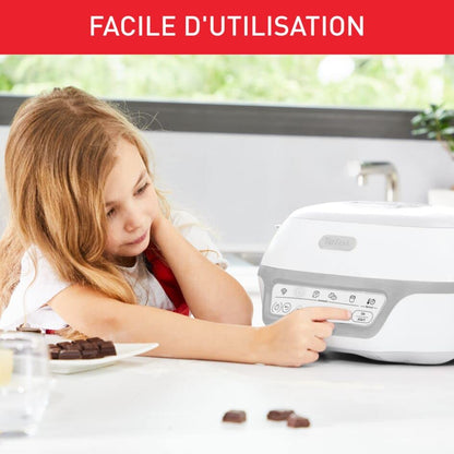 Aparat pentru prajituri Tefal Cake Factory Delices KD812110, argintiu, 5 programe automate si mod manual