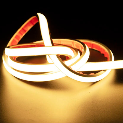 pcning COB LED Strip, 3 Metres, Self-Adhesive Cool White, Waterproof IP67, 3 m LED Strip Light, 230 V, Direct Connection with Plug (Cool White, 3)