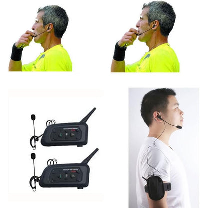 Referee Headset 2 Referees Full Duplex Football Wireless Comunicador Football Headsets Referee Communication
