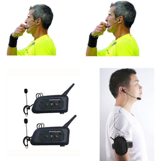 Referee Headset 2 Referees Full Duplex Football Wireless Comunicador Football Headsets Referee Communication