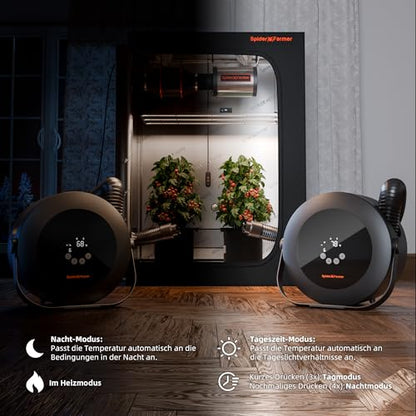 Aeroterma Incalzitor cu ventilator Fan Heater + Spider Farmer + 540W, control