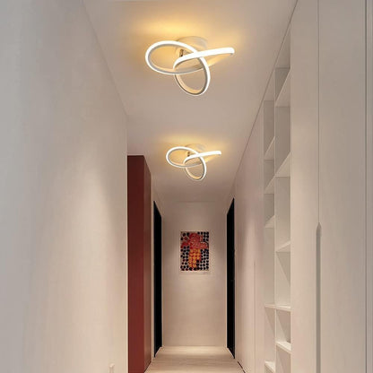 Comely LED Ceiling Light, 22 W, 2500 lm, Modern, Warm White Light, 3000 K, Creative Flower Shape, Acrylic Lamp, White, for Bedroom, Dining Room, Kitchen, Hallway, Balcony