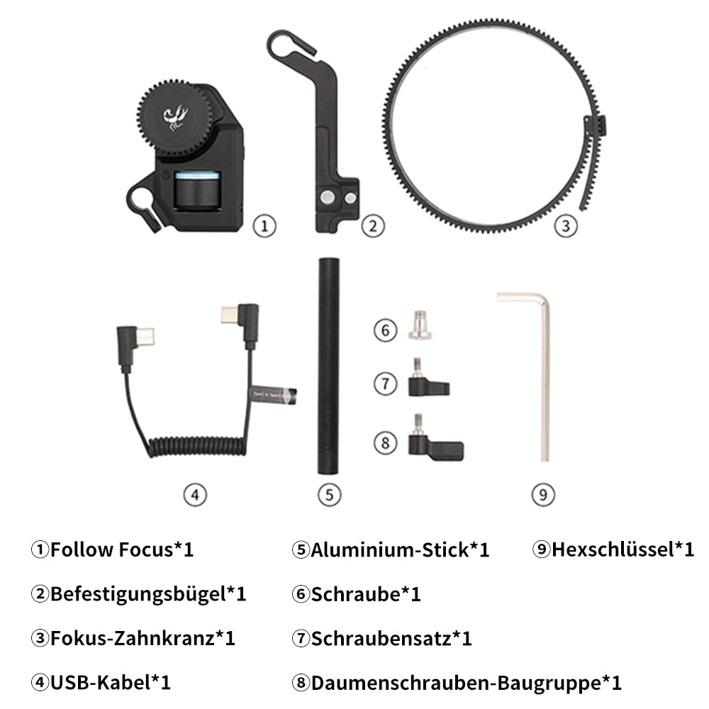 Motor follow focus FeiyuTech FM1 pentru gimbal SCORP, control precis