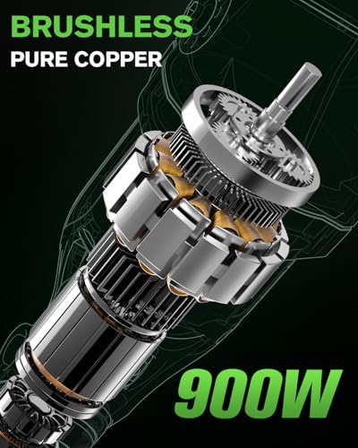 Masina de polisat auto Polizor orbital 15 mm 125 mm Ginour, 21V 2x3Ah, brushless 900W