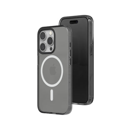 RHINOSHIELD Clear Case Compatible with Magsafe for [iPhone 15 Pro Max] | Superior Magnetic, Advanced Yellowing Resistance, Crystal Clear, Protective Clear Phone Case - White Camera Ring