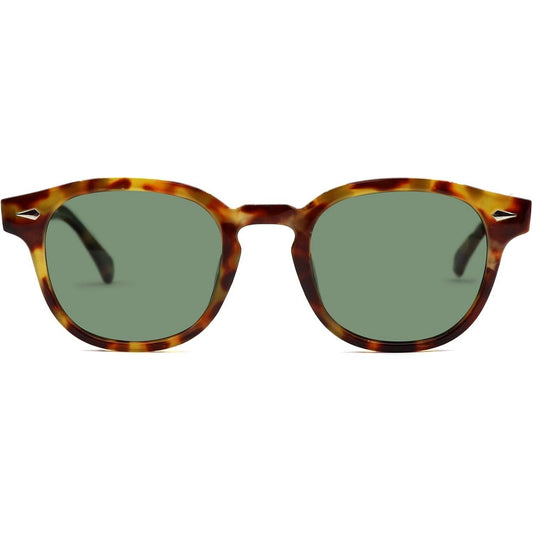 HWYYLX Retro Oval Polarized Sunglasses For Men Women, Vintage Depp Style Round Sunglasses, Fashion UV400 Protection Tinted Lens Carnival Sun Glasses