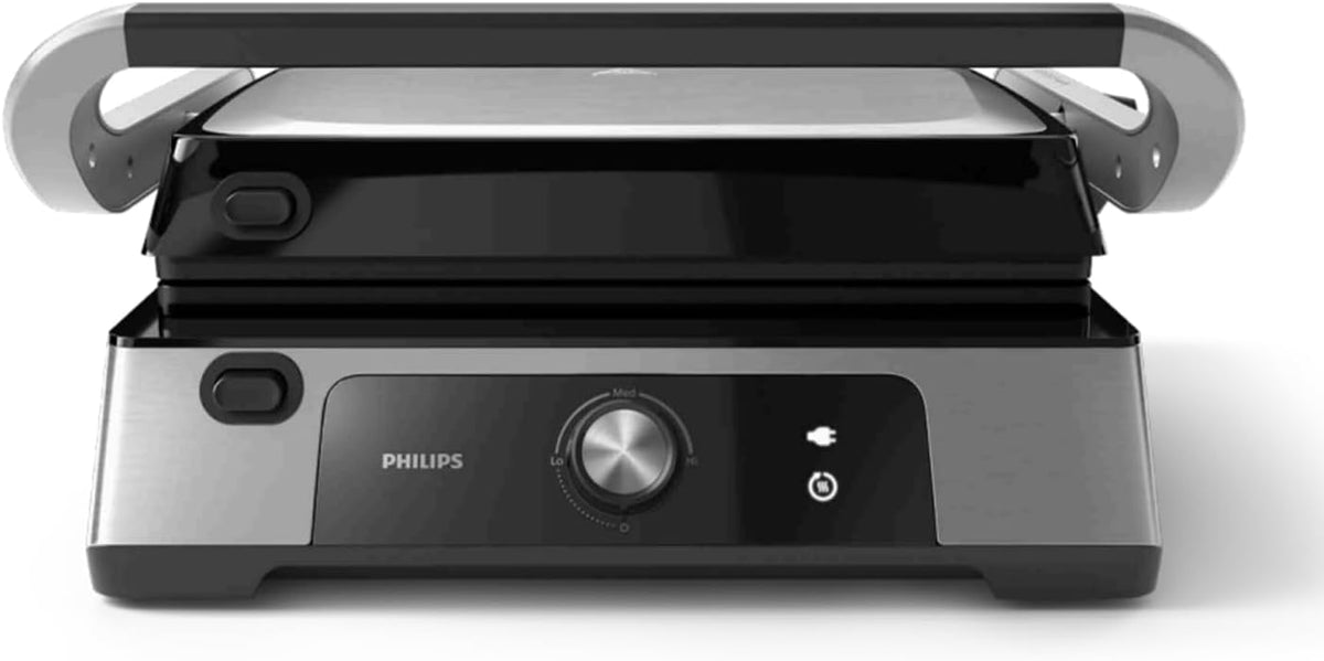 Grill de contact PHILIPS negru cu placi detasabile