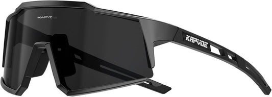 KAPVOE Polarized Cycling Glasses With 1 Lens Or 4 Interchangeable Lens Tr90 Frame For Men Women Sports Sunglasses Bike K9022