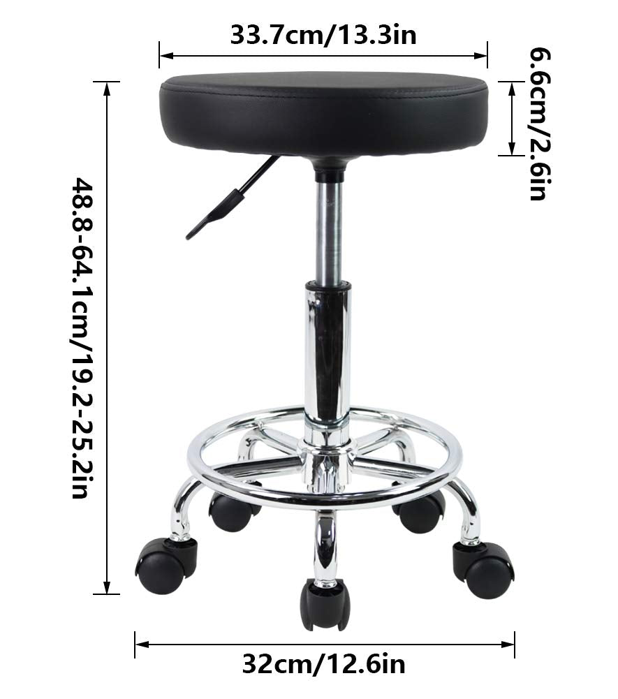 Scaun salon KKTONER BBS0432 PU Leather reglabil cu roti