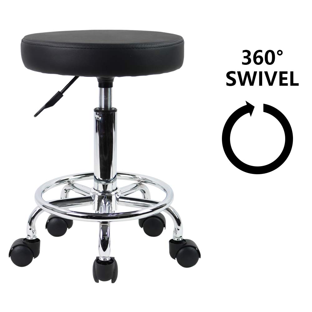 Scaun salon KKTONER BBS0432 PU Leather reglabil cu roti