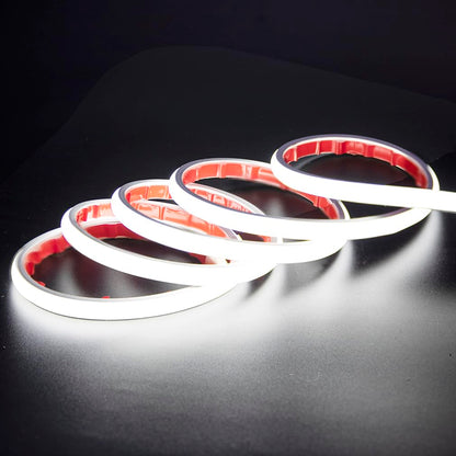 pcning COB LED Strip, 3 Metres, Self-Adhesive Cool White, Waterproof IP67, 3 m LED Strip Light, 230 V, Direct Connection with Plug (Cool White, 3)