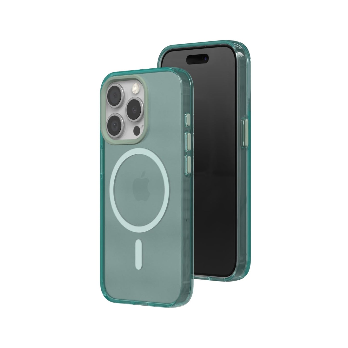 RHINOSHIELD Clear Case Compatible with Magsafe for [iPhone 15 Pro Max] | Superior Magnetic, Advanced Yellowing Resistance, Crystal Clear, Protective Clear Phone Case - White Camera Ring