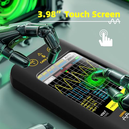Osciloscop digital 2 canale 50MHz + generator semnal BSIDE, touchscreen 3.98"