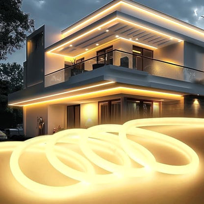 Banda LED neon exterior 20 m KSIBNW 220V, IP65, 320°, lumina naturala