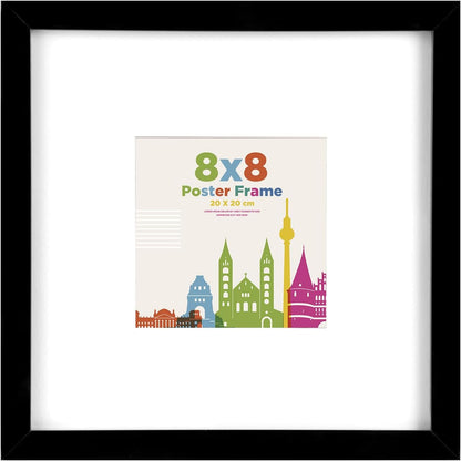 Rame foto EGOFINE 50x70 cm din lemn cu plexiglas alb, set 2 pentru perete