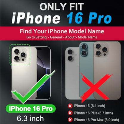 Husa iPhone 16 Pro 6.3 SHIELDON piele MagSafe, butoane metal, slim