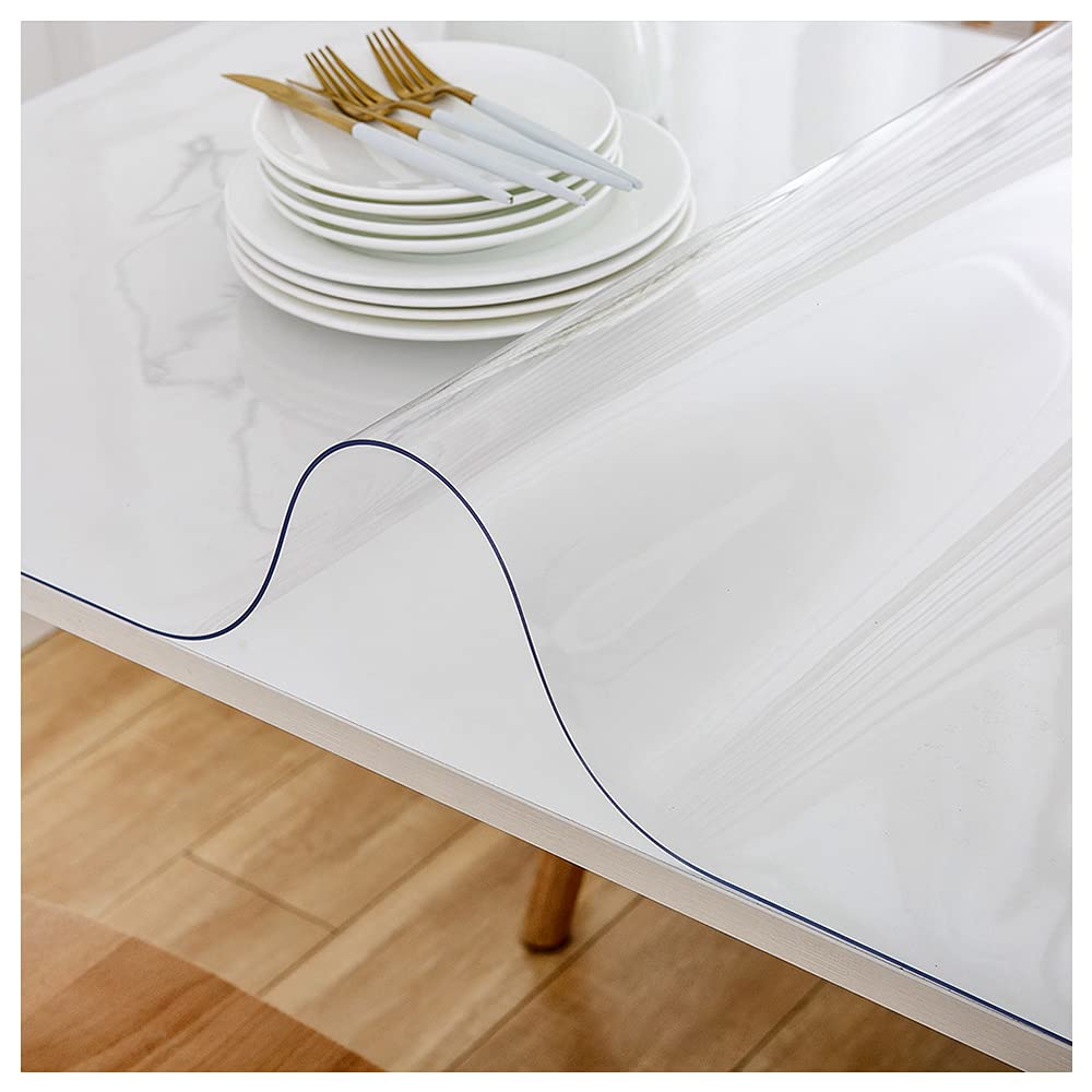 Fata de masa LAVOUP Transparent 2mm PVC 80 x 160 cm Rezistenta