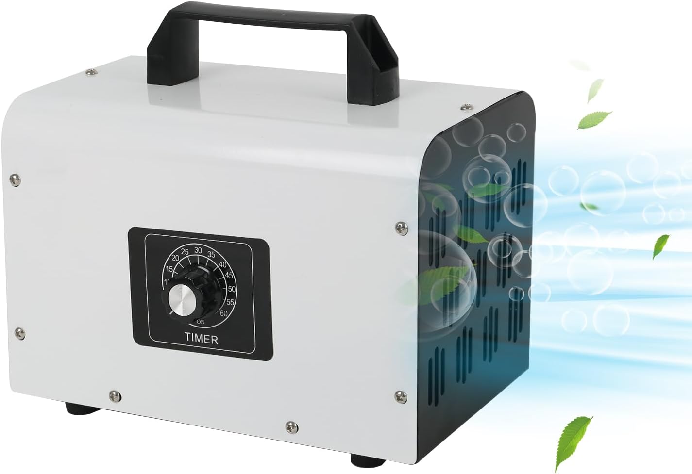 Ozone Generator 60,000 mg/H, CEIEVER Industrial O3 Air Purifier with 2 Modes Ozone Device with 120 Min Timer Ozoniser Industrial O3 Ozone Air Purifier 300 m² for Rooms Hotels Garages Farms