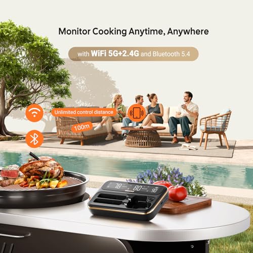 Termometru carne INT-12-BW Inkbird Bluetooth 5.4 + WiFi, IP67 waterproof