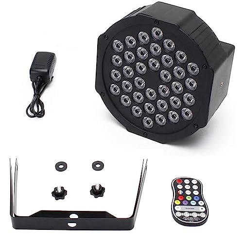 Set 4 Proiectoare LED RGB cu baterie 36 LED + telecomanda, 7 moduri, lumina dinamica