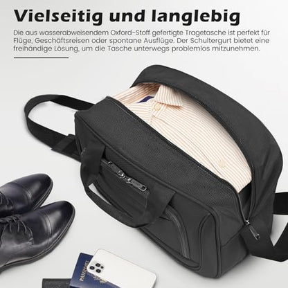Set trolere 4 piese COOLIFE, roti 360, material Oxford, lacat TSA,