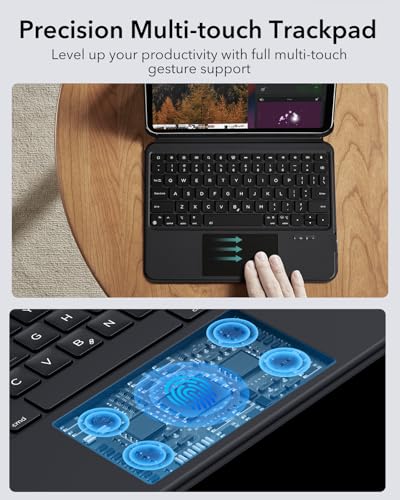 Tastatura cu husa pentru iPad Pro 12.9 ESR, stand reglabil, magnetica detasabila