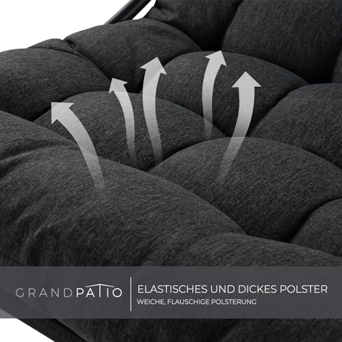 Balansoar rocking cu perna Grand Patio, metal rezistent, 150 kg, exterior