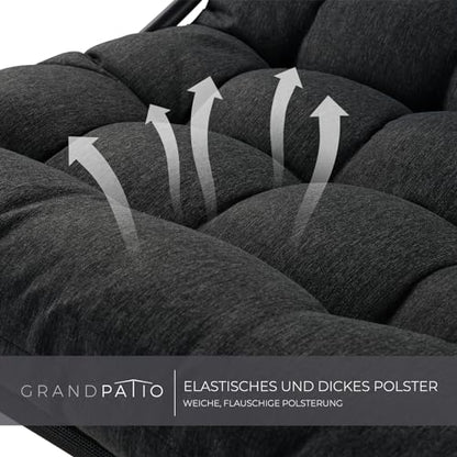 Balansoar rocking cu perna Grand Patio, metal rezistent, 150 kg, exterior