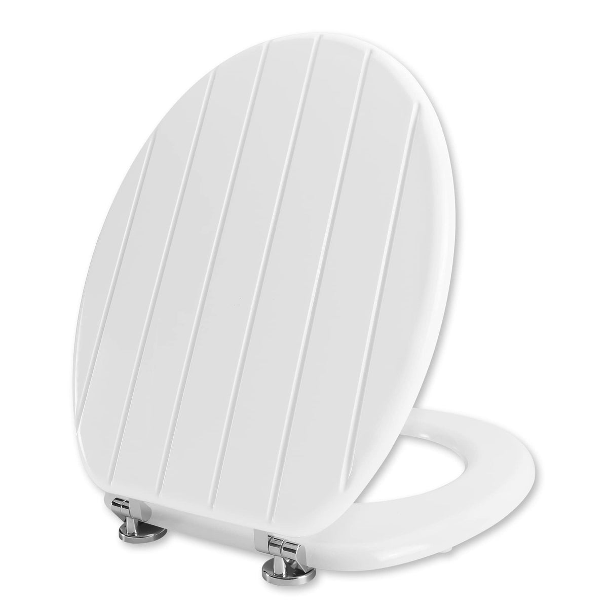 Colac WC Angel Shield Soft Close Lemn MDF Negru Oval Reglabil