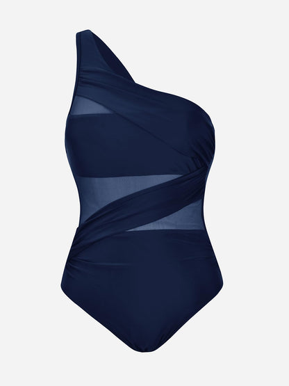 Costum de baie M - CUPSHE One Piece Tummy Control Mesh Asimetric