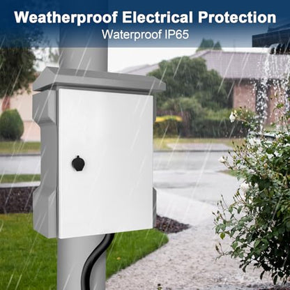 Cutie Electrica Exterior JUEDIFX IP65 Rezistenta la Apa Otel cu Gauri de Ventilatie 66.5x45x23 cm