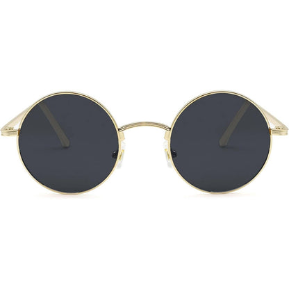 HWYYLX Retro Round Polarized Sunglasses For Men Women, Vintage 60s Lennon style Hippie Sunglasses, UV400 Protection Trendy Carnival Circle Sun Glasses