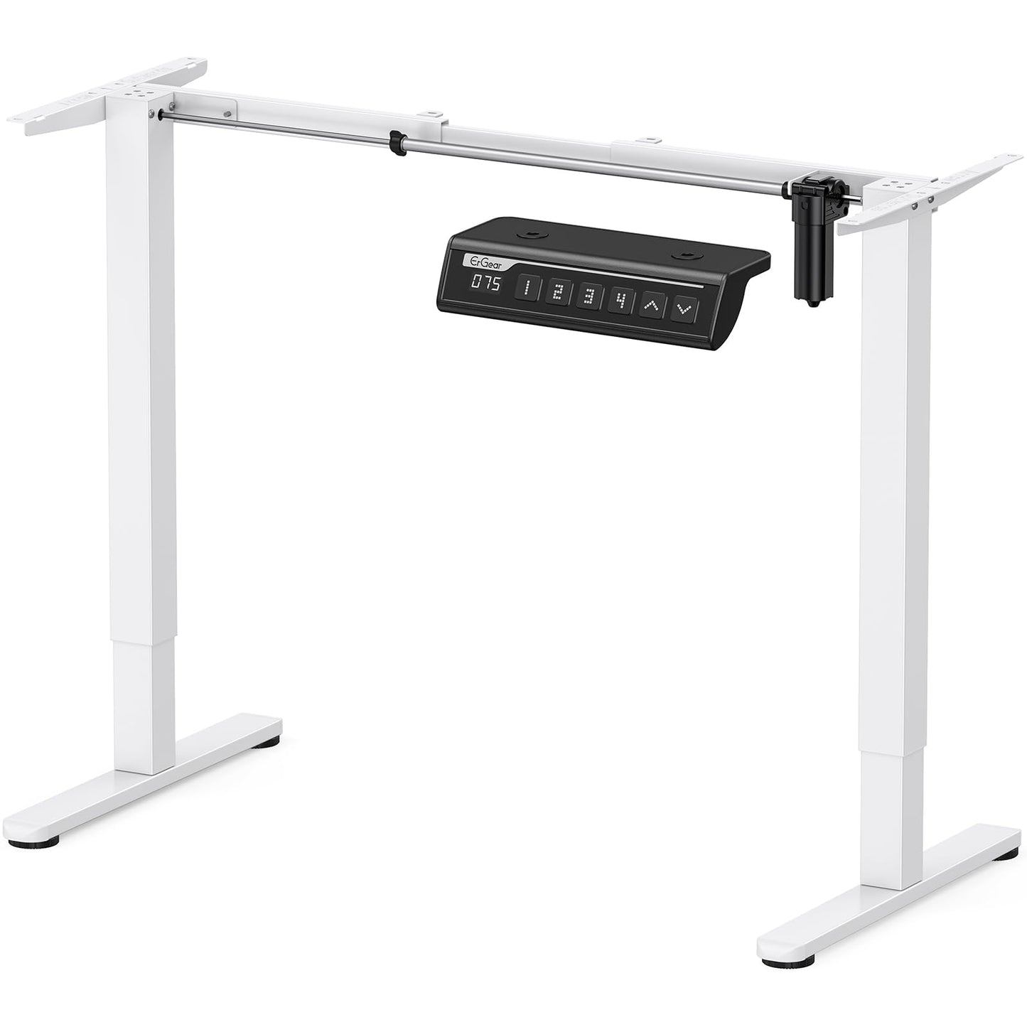 Cadru birou ErGear reglabil electric cu 4 memorii, negru