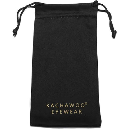 kachawoo Flattop Sunglasses with Tattoo Pattern Legs Decorative Large Sunglasses Rimless Rectangular Shades Unisex, Gold With Brown