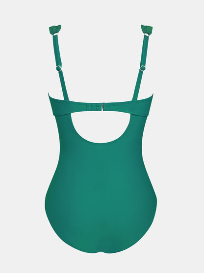 Costum de baie XL- CUPSHE One Piece V Neck Bretele reglabile Mesh