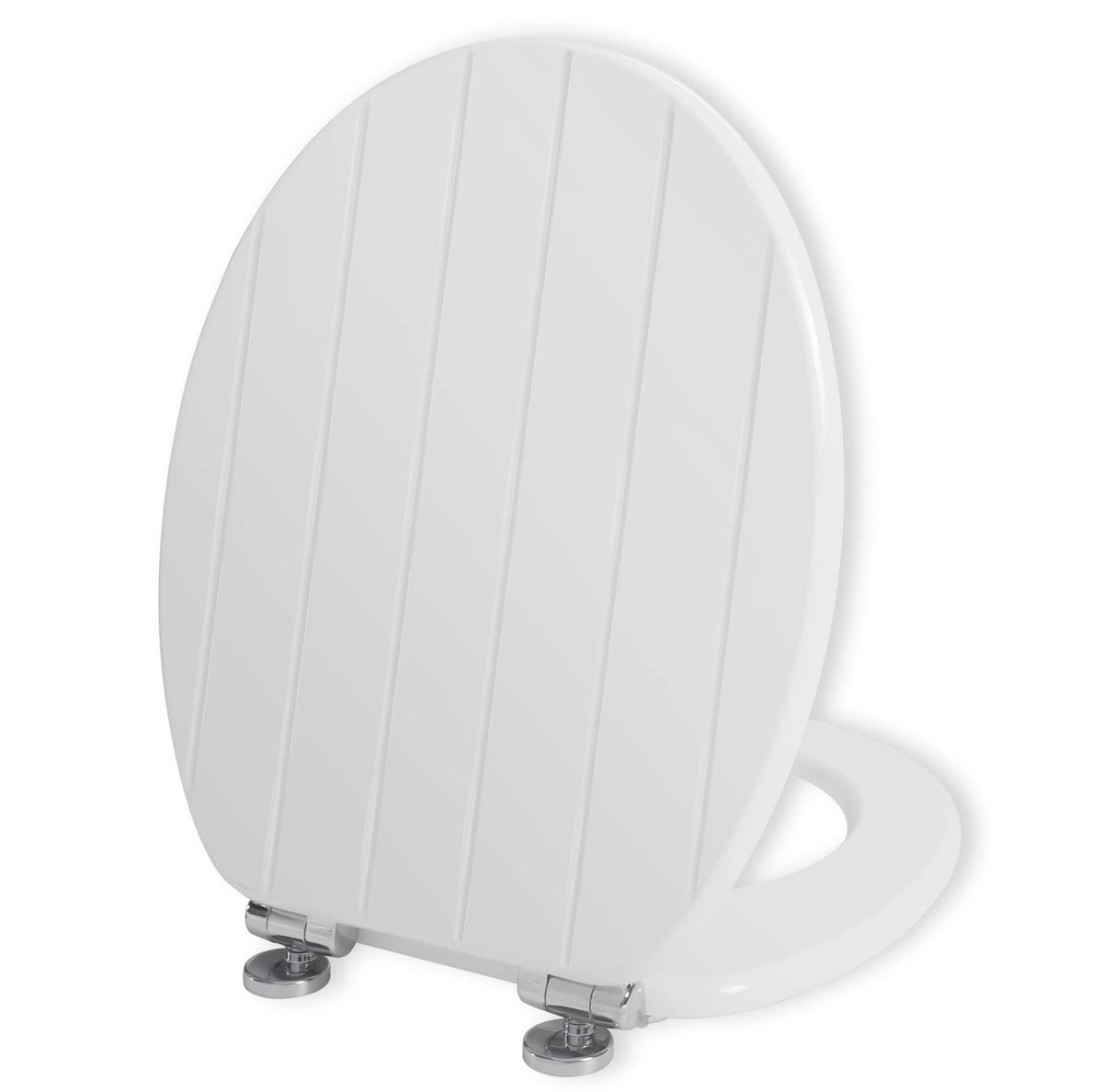 Colac WC Angel Shield Soft Close Lemn MDF Negru Oval Reglabil
