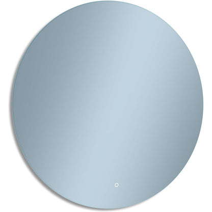 Home Glow Venti 50cm Round Bathroom Mirror with LED Lights, Round LED Bathroom Mirror with Touch Switch, Circular Mirror with natural white Backlit LED Light.